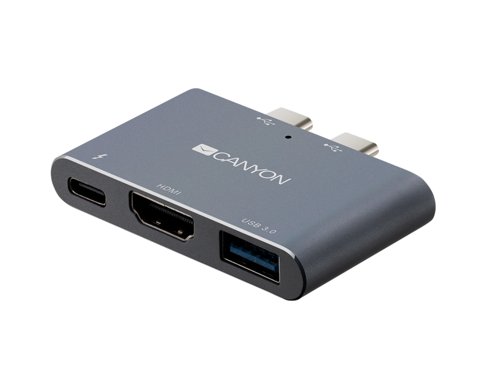 USB хъб CANYON hub DS-1 3in1 Thunderbolt 3 Space... 2