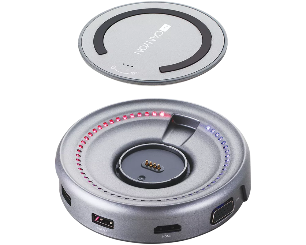 USB хъб CANYON hub DS-7 7in1 USB-C Wireless Spac... 2