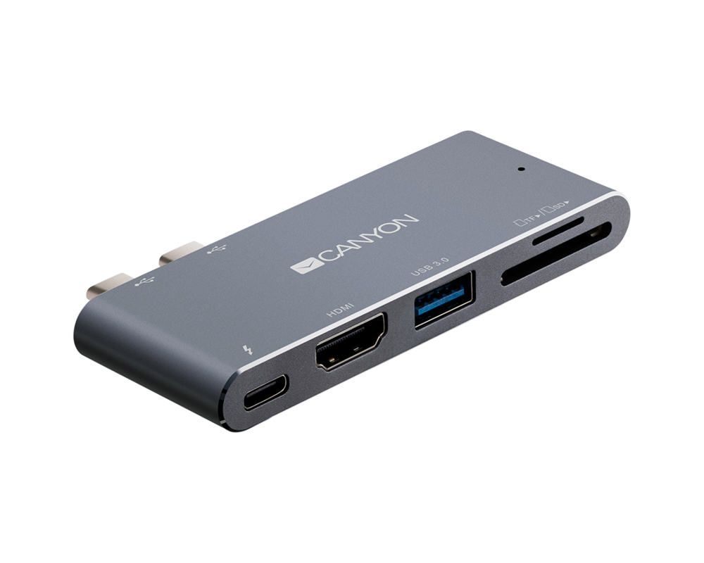 USB хъб CANYON hub DS-5 5in1 Thunderbolt 3 4k Sp... 3