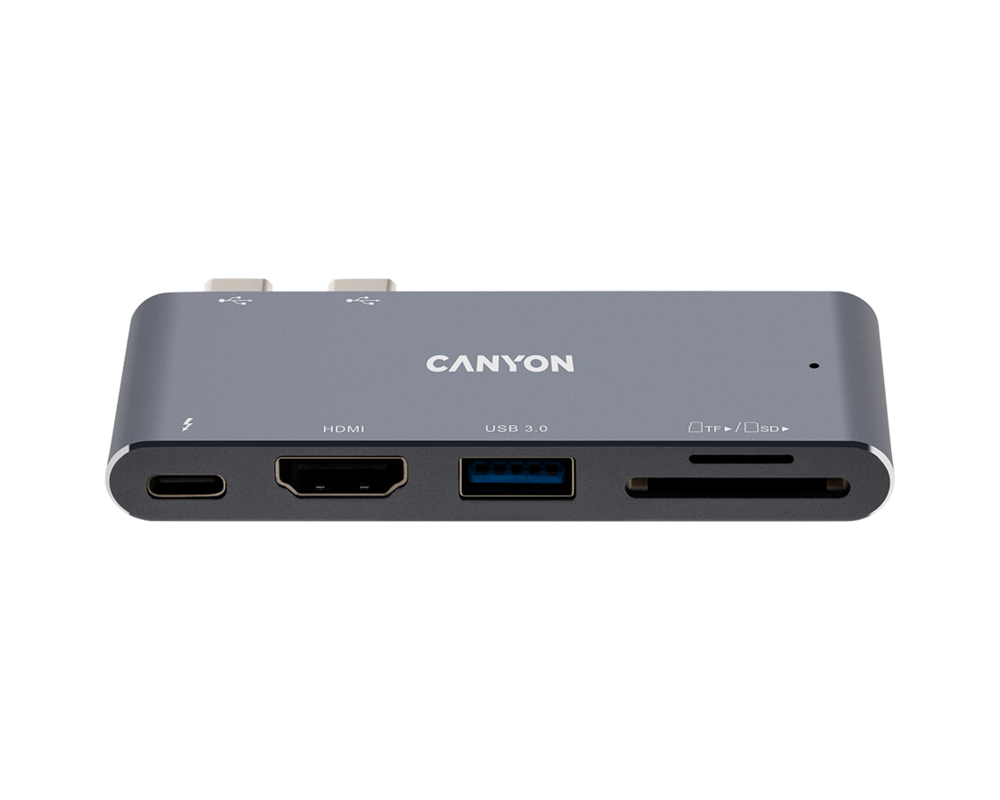 USB хъб CANYON hub DS-5 5in1 Thunderbolt 3 4k Sp... 6