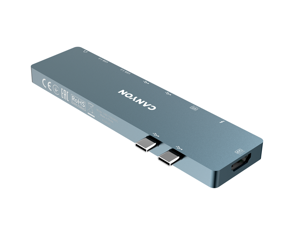 USB хъб CANYON hub DS-8 8in1 Thunderbolt 4k Spac... 7