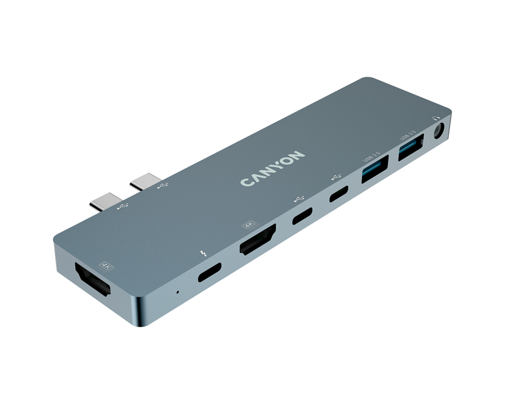 USB хъб CANYON hub DS-8 8in1 Thunderbolt 4k Spac... 8