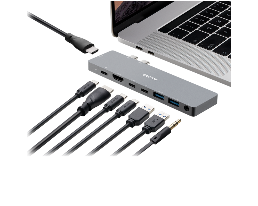 USB хъб CANYON hub DS-8 8in1 Thunderbolt 4k Spac... 9