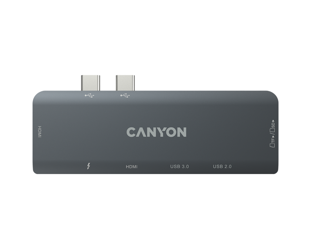USB хъб CANYON hub DS-5 7in1 Thunderbolt 3 Space... 4