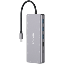  CANYON hub DS-12 13in1 4k USB-C Dark Gre... 629207 CNS-TDS12 на топ цена - PIC.bg
