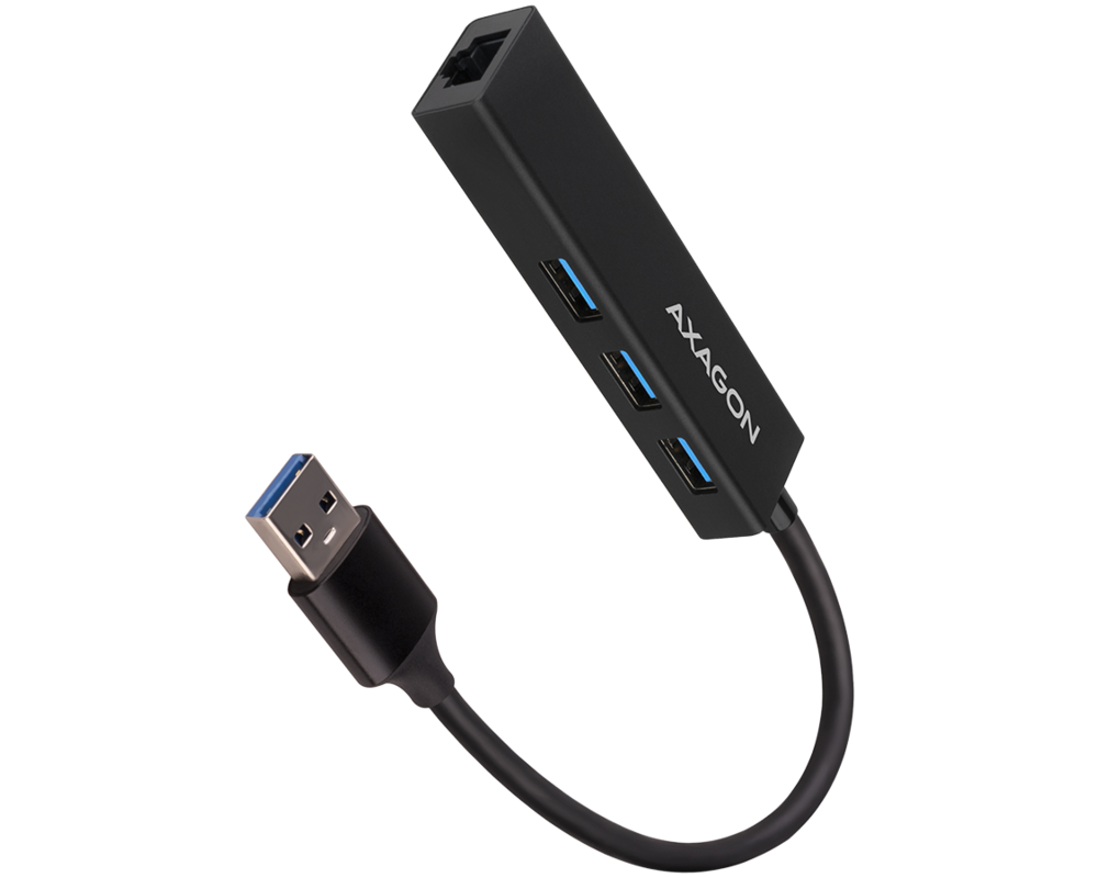USB хъб AXAGON HMA-GL3A 3x USB-A + GLAN