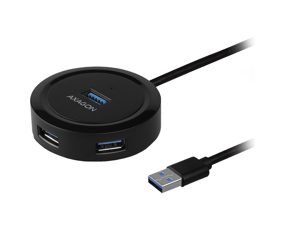 USB хъб AXAGON HUE-P1A 4x USB3.2 Gen 1 ROUND hub