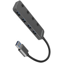  AXAGON HUE-MSA 4x USB3.2 Gen 1 SWITCH hub 629223 HUE-MSA на топ цена - PIC.bg