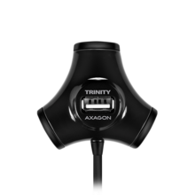  AXAGON HUE-X3B 4x USB2.0 TRINITY Black H... 629224 HUE-X3B на топ цена - PIC.bg
