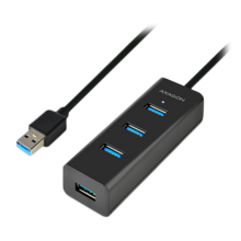  AXAGON HUE-S2BL 4x USB3.0 Charging Hub 1.2m Cable 629229 HUE-S2BL на топ цена - PIC.bg