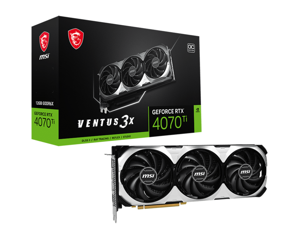 Видеокарта MSI GeForce RTX 4070 Ti VENTUS 3X OC 12GB GDDR6X 2