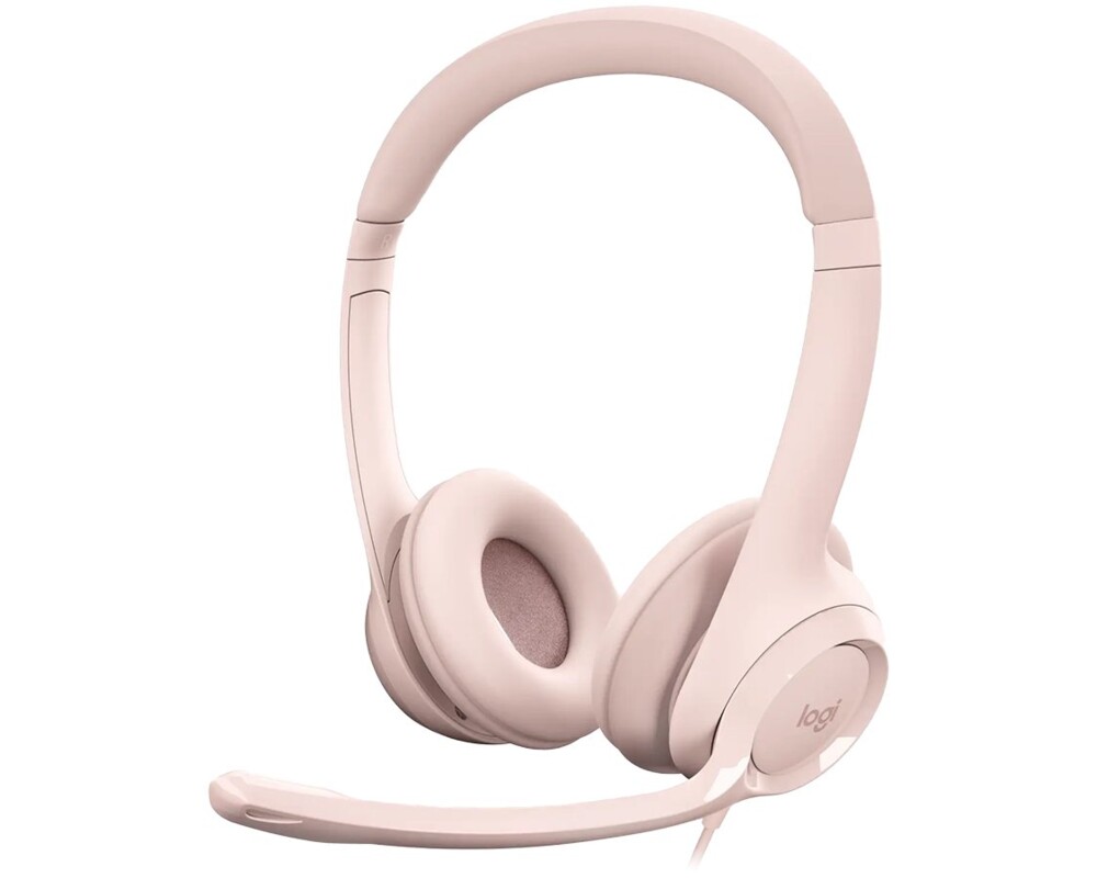 Слушалки Logitech H390 USB Computer Headset - ROSE - USB - N/A - EMEA-914 3