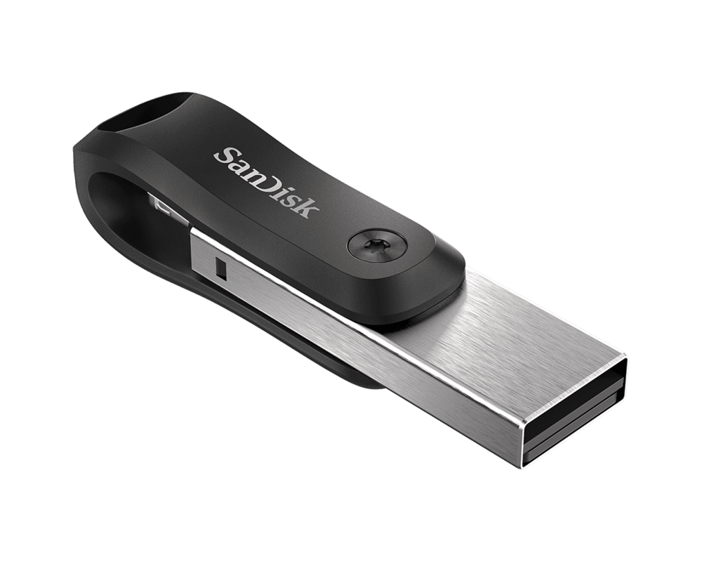 Флаш памет SanDisk iXpand Flash Drive Go 256GB - USB3.0 + Lightning - for iPhone and iPad 4