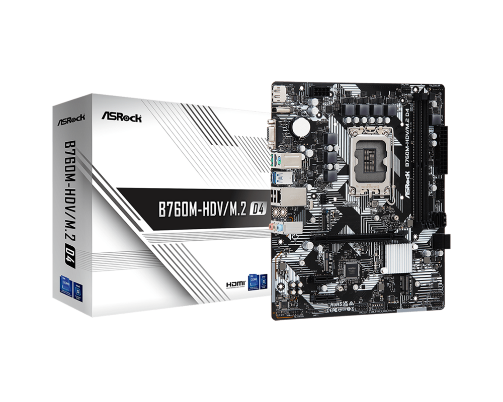 Дънна платка ASROCK B760M-HDV/M.2 D4 11