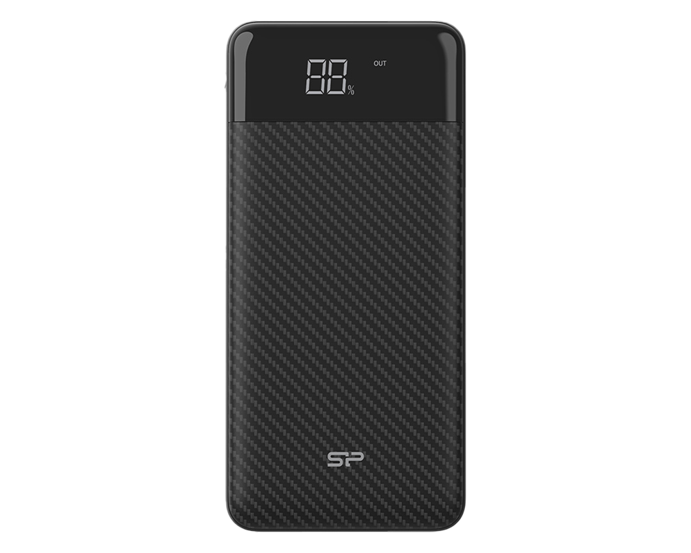 Външна батерия Silicon Power GP28, 10000 mAh, Вграден индикатор, Черна 3