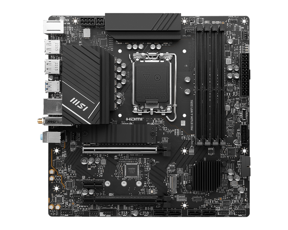 Дънна платка MSI PRO B760M-A WIFI DDR4 2