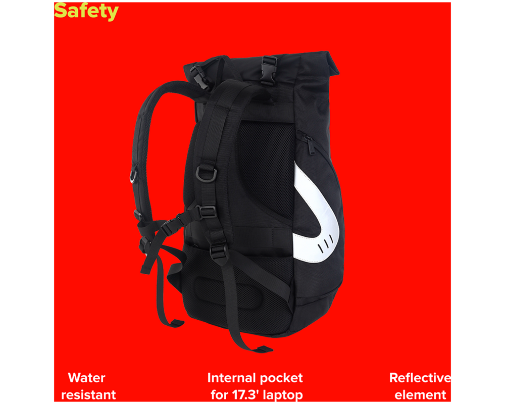 Раница CANYON backpack RT-7 Urban 17.3'' Black 7