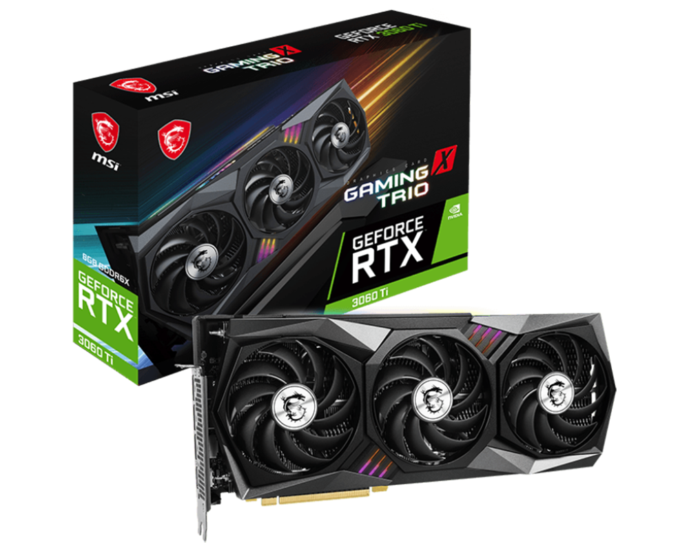 Видеокарта MSI Nvidia GeForce RTX 3060 Ti GAMING X TRIO 8GD6X 4