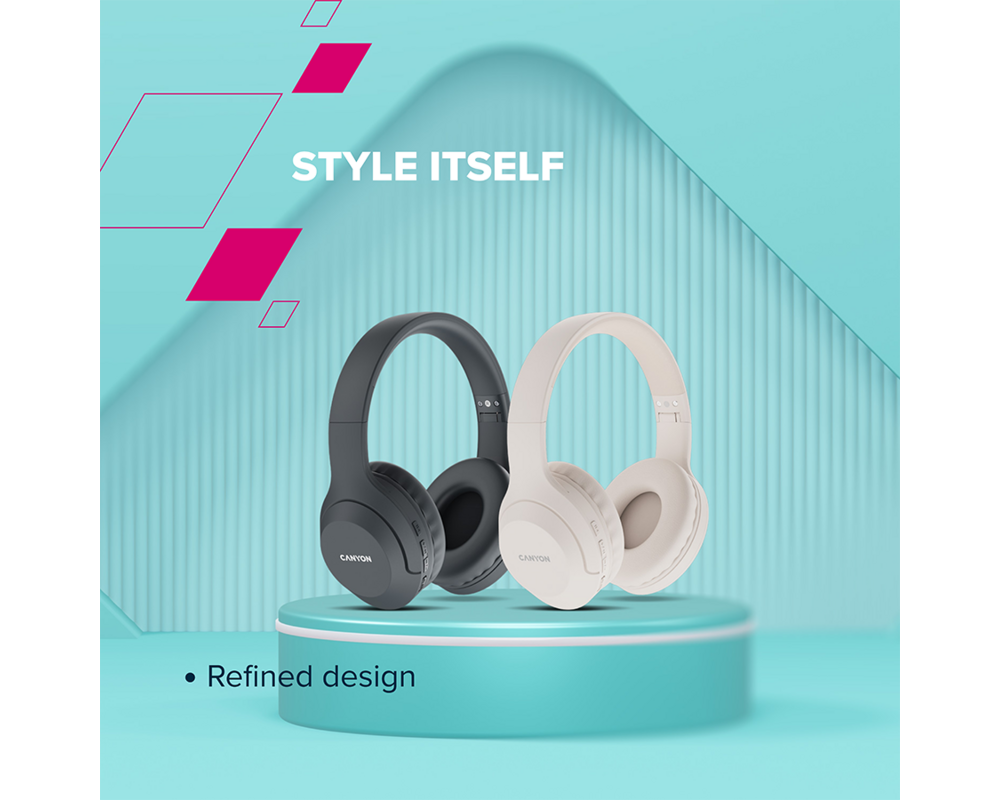 Слушалки CANYON headset BTHS-3 Black 8