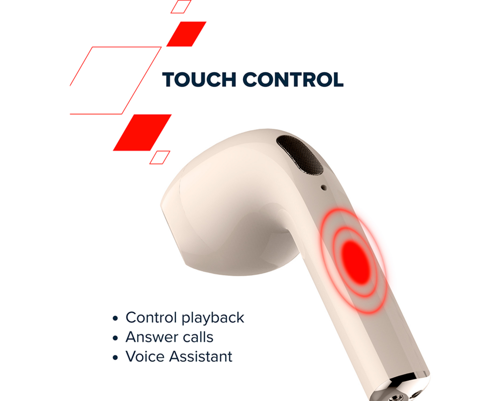 Слушалки CANYON headset TWS-6 Beige 13