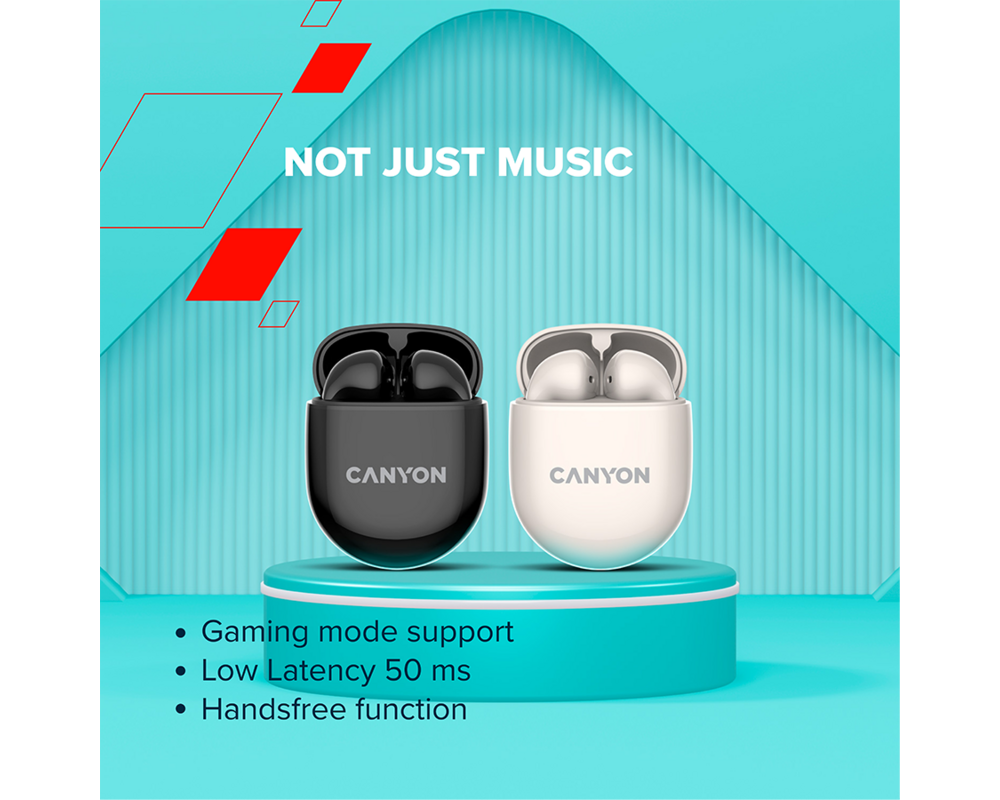 Слушалки Canyon TWS-6 Bluetooth headset 12
