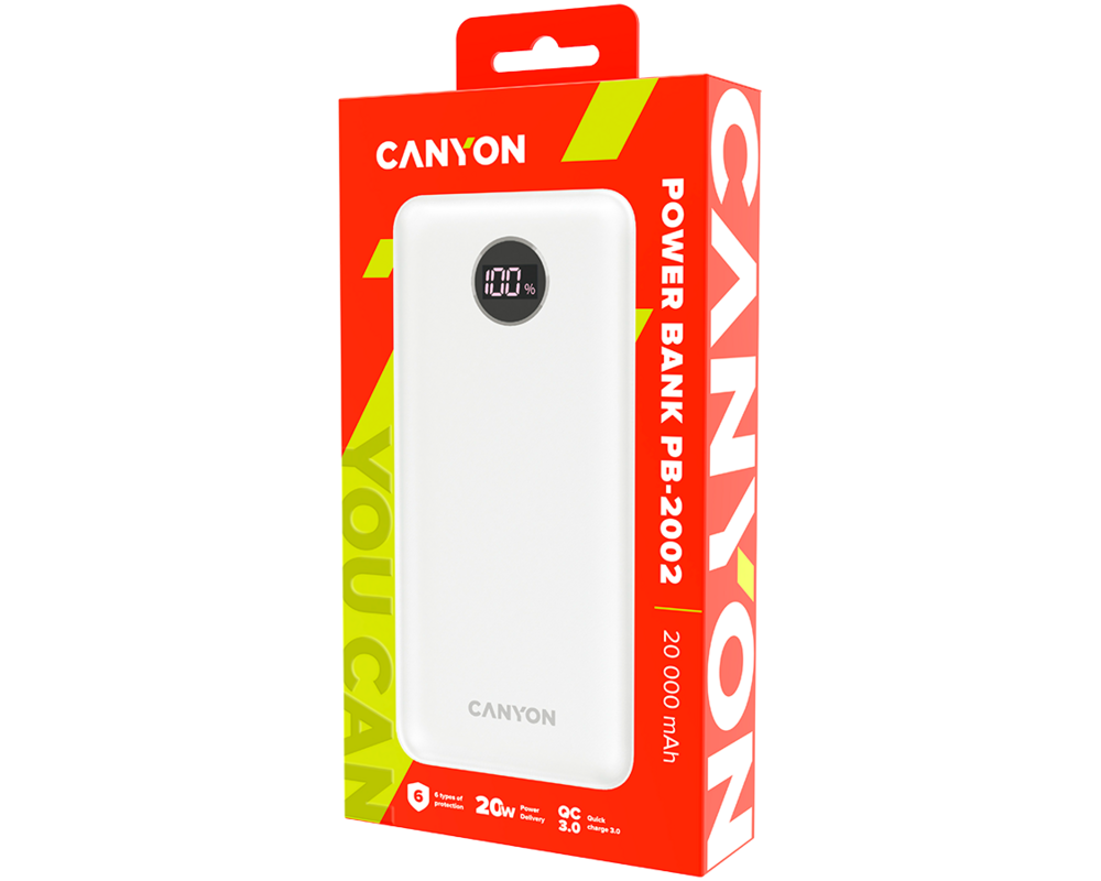 Външна батерия CANYON PB-2002 20000mAh Li-poly battery 4