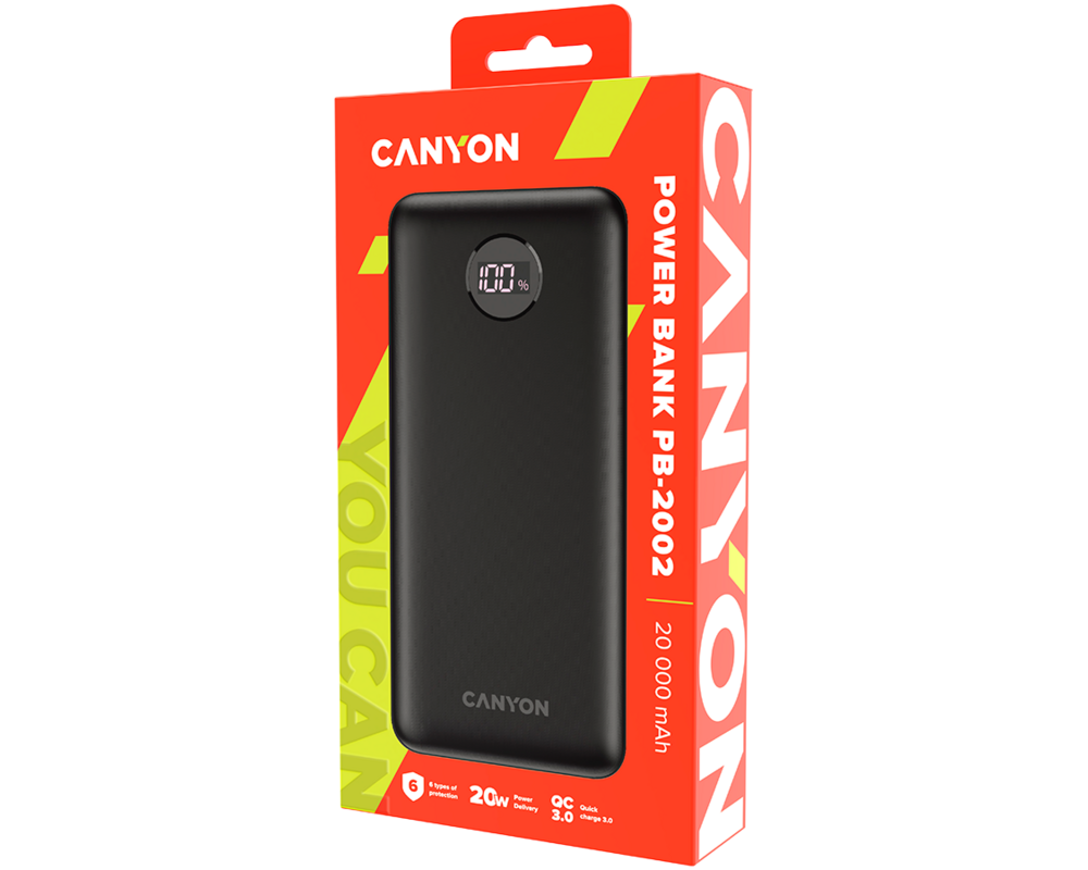 Външна батерия CANYON power bank PB-2002 LED 20000 mAh... 4