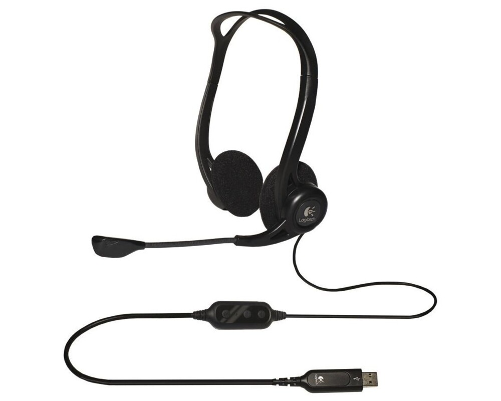 Слушалки Logitech PC 960 Stereo Headset USB 6
