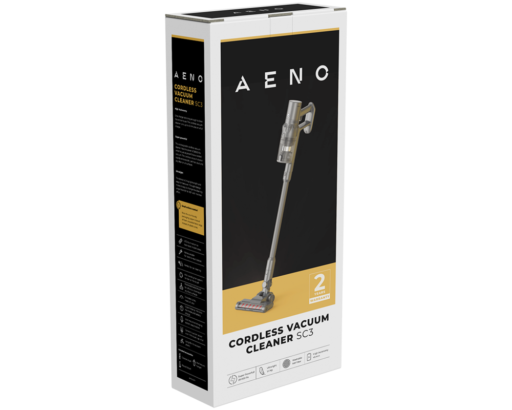 Прахосмукачка AENO Cordless vacuum cleaner SC3: electric turbo brush 13