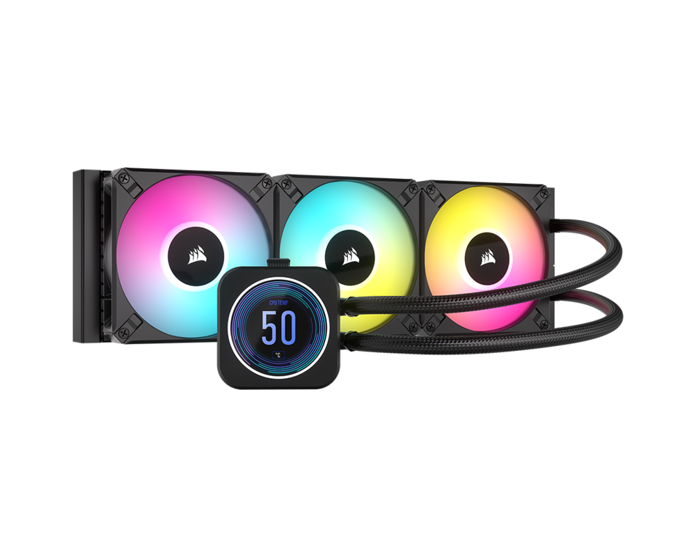Охладител за процесор CORSAIR iCUE H150i ELITE LCD XT Liquid CPU Cooler 8