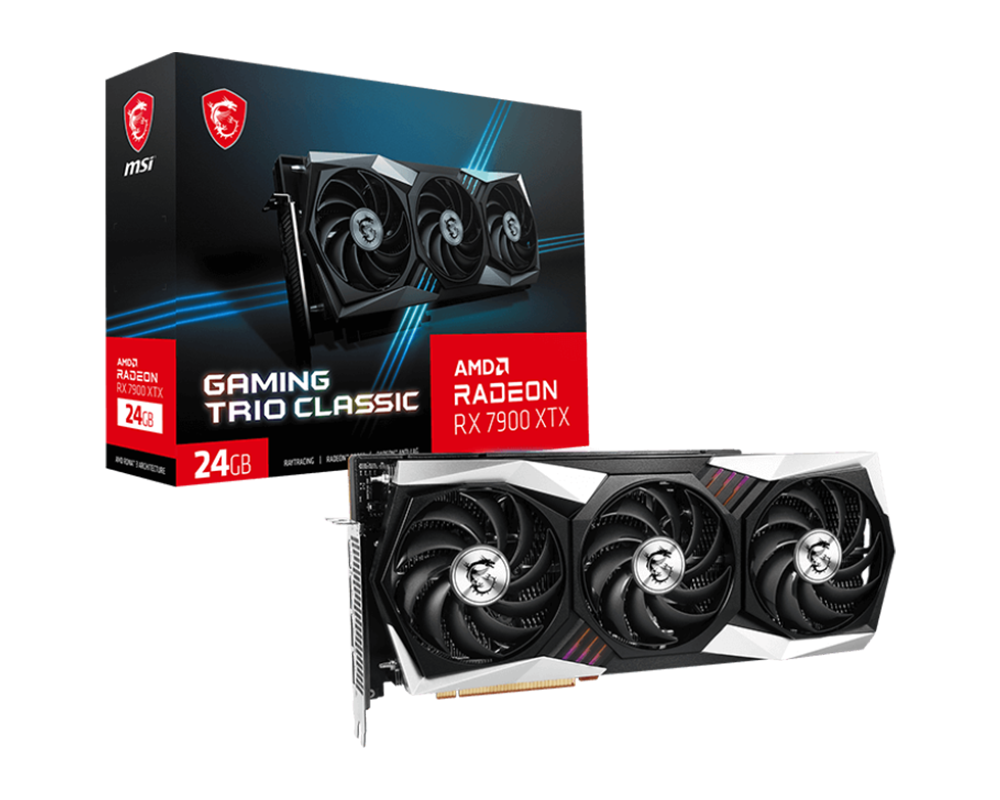Видеокарта MSI Radeon RX 7900 XTX GAMING TRIO CLASSIC 24GB GDDR6 2