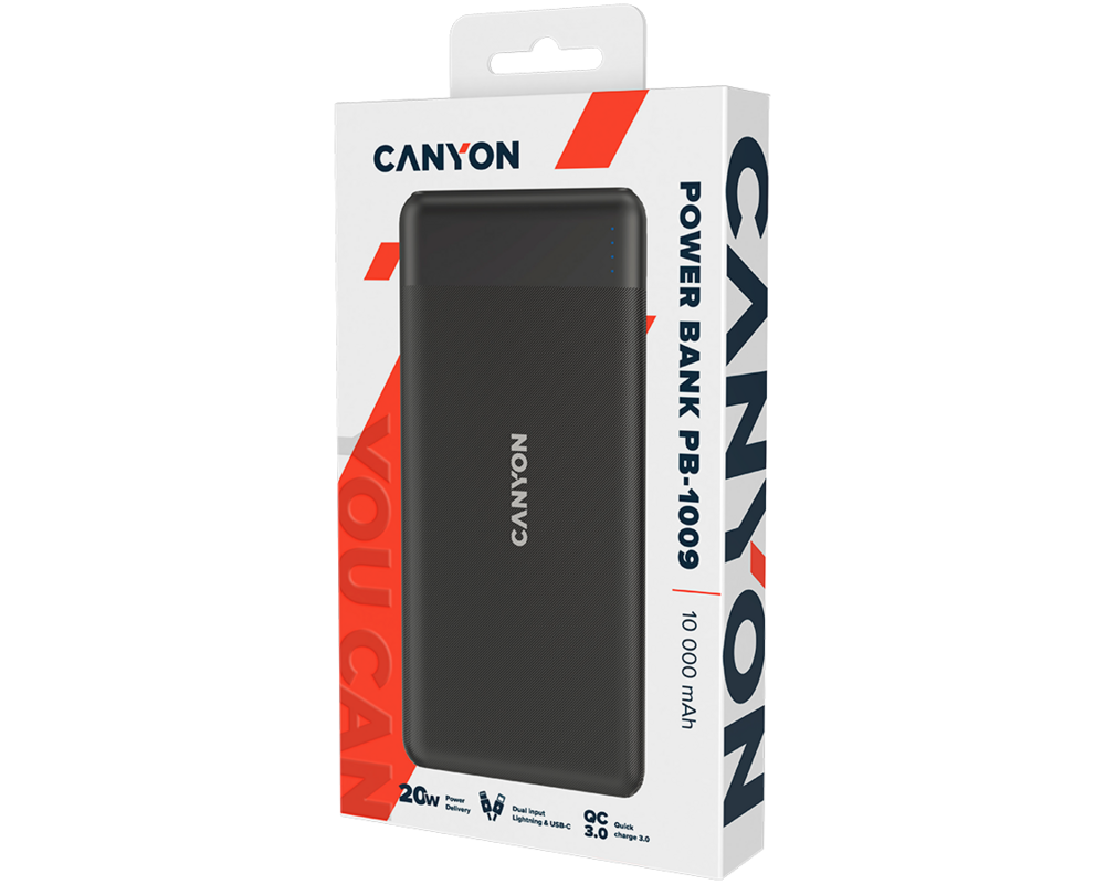 Външна батерия CANYON PB-109 10000mAh Li-poly battery 4