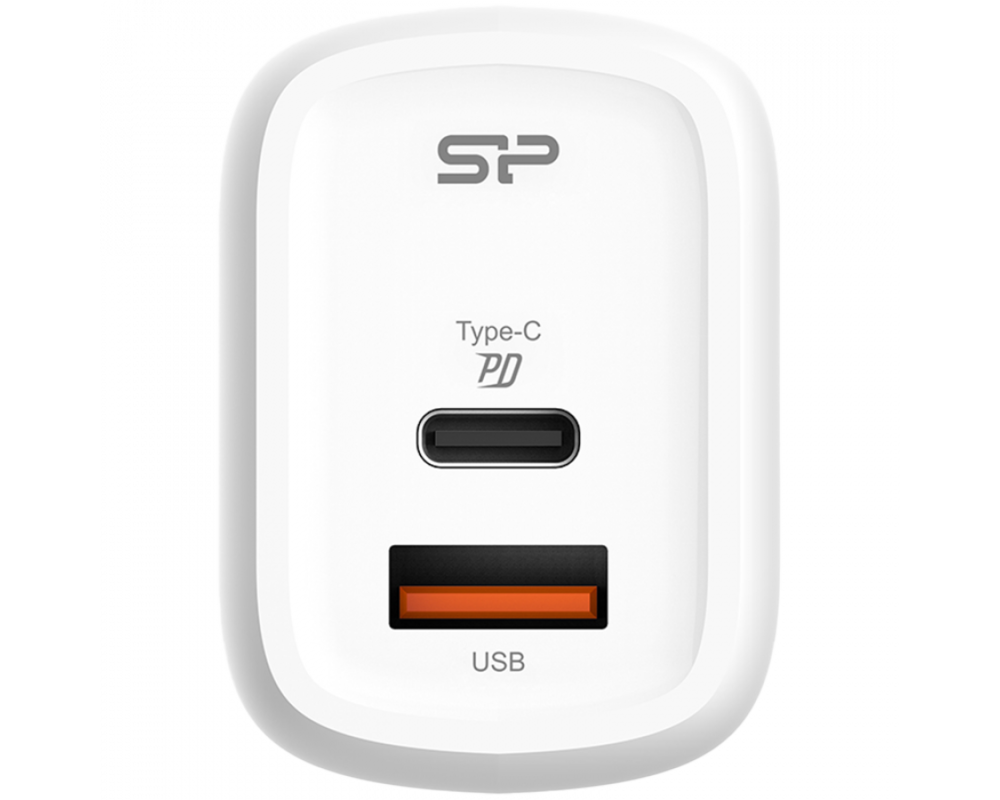 Зарядно SILICON POWER Boost Charger QM25 30W USB Type-A USB Type-C White 3
