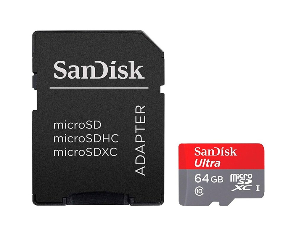 Флаш карта SANDISK 64GB microSDHC Card with Adapter 5