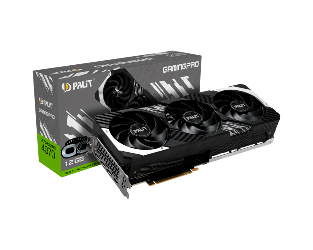 Видеокарта Palit GeForce RTX 4070 GamingPro OC 12GB GDDR6X 7