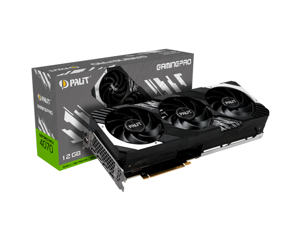 Видеокарта Palit GeForce RTX 4070 GamingPro 12GB GDDR6X 7