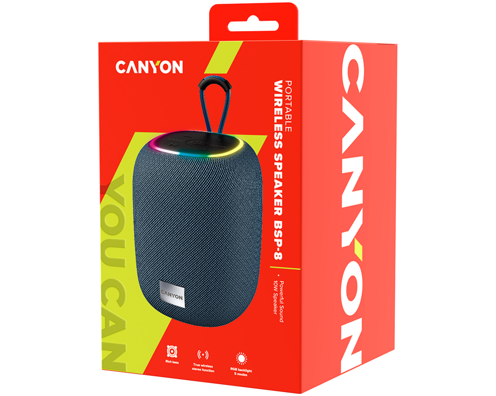 Тонколони CANYON speaker BSP-8 10W Gray 4