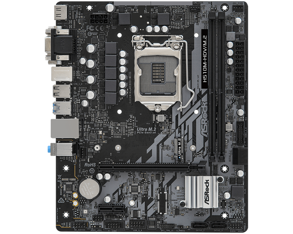 Дънна платка ASROCK H510M-HDV/M.2  /LGA1200 7