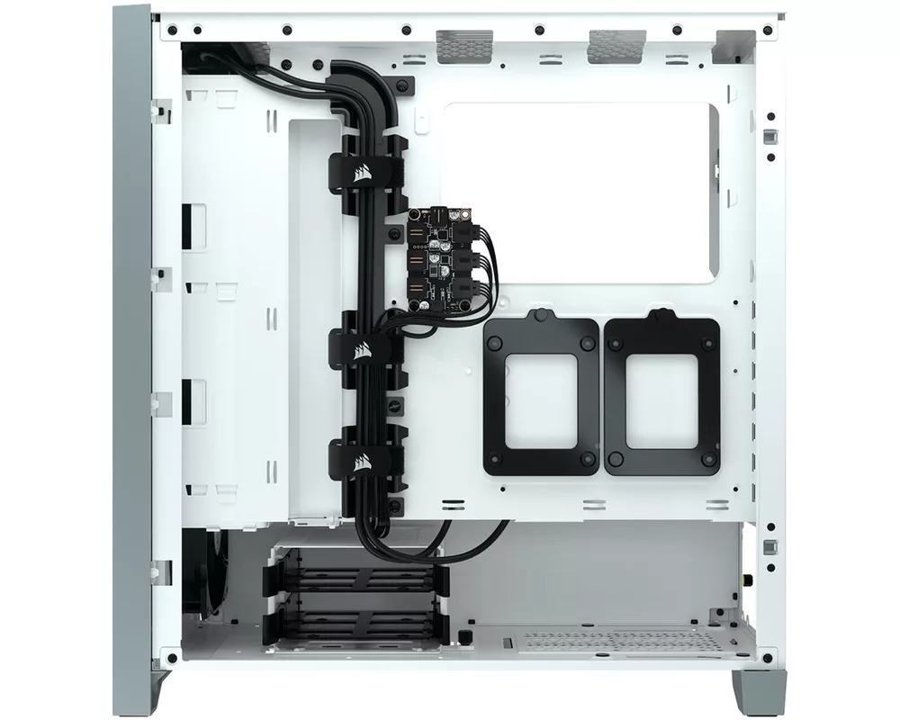 Кутия Corsair iCUE 4000X RGB Mid Tower, Tempered Glass, Бяла 3