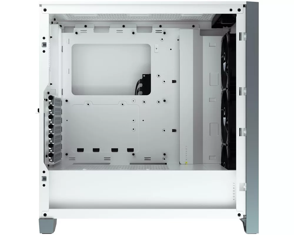 Кутия Corsair iCUE 4000X RGB Mid Tower, Tempered Glass, Бяла 2
