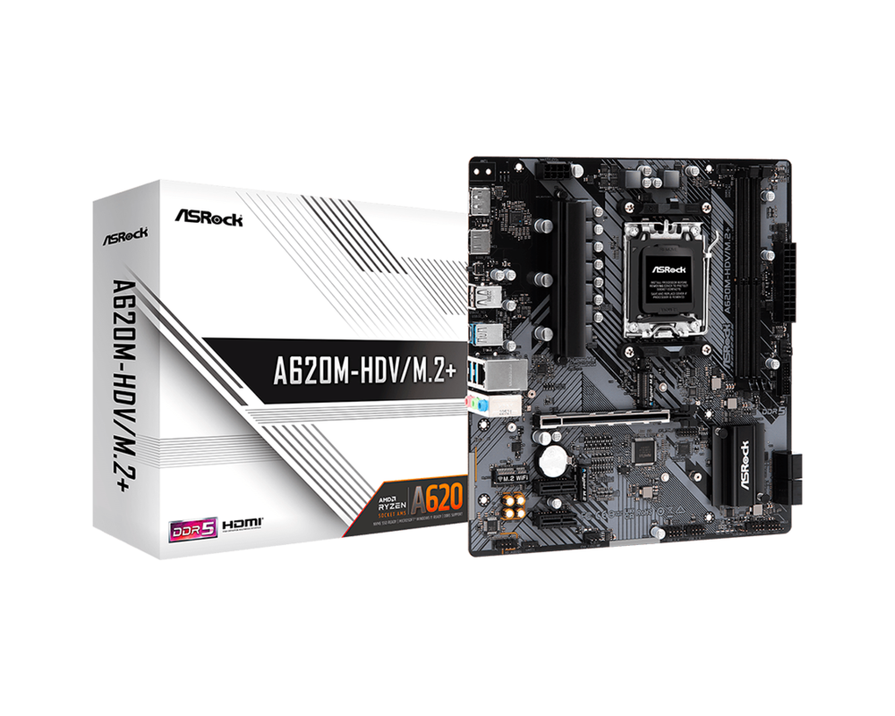 Дънна платка ASROCK A620M-HDV M.2+, Socket AM5, mATX 15