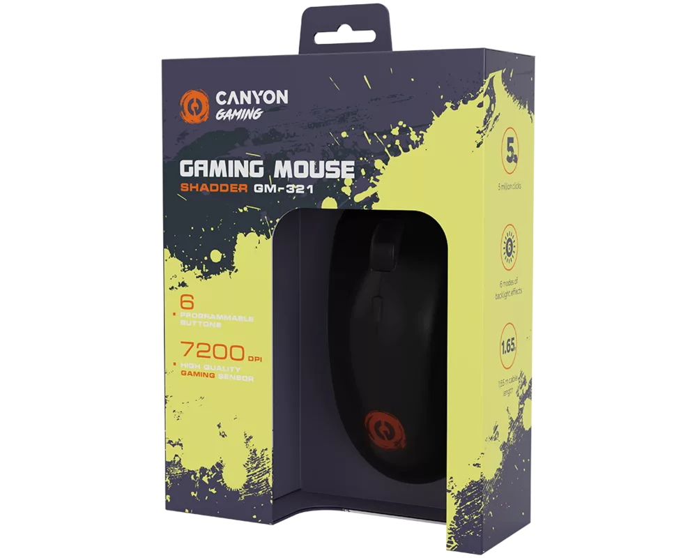 Мишка CANYON mouse Shadder GM-321 RGB 6buttons... 5