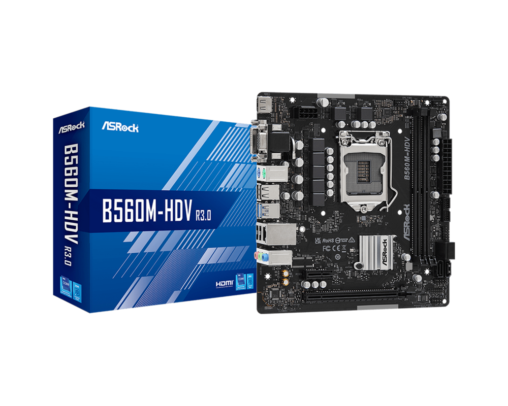 Дънна платка ASROCK B560M-HDV R3.0 /LGA1200 11