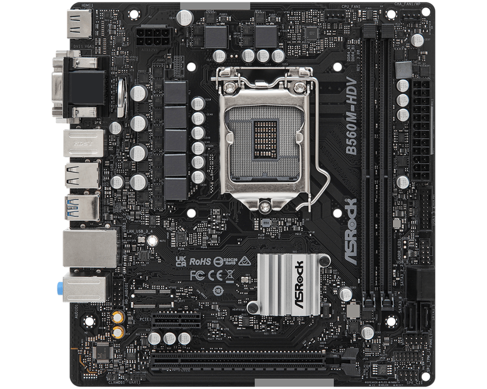 Дънна платка ASROCK B560M-HDV R3.0 /LGA1200 12