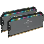 <span>Памет</span> Corsair DDR5, 6000MT/s 32GB 2x16GB DIMM, Unbuffered, 30-36-36-76, Std PMIC, AMD EXPO, DOMINATOR PLATINUM RGB DDR5 Cool Grey Heatspreader, RGB LED, 1.4V <span class='catalog-num-in-name'>CMT32GX5M2B6000Z30K</span> - 