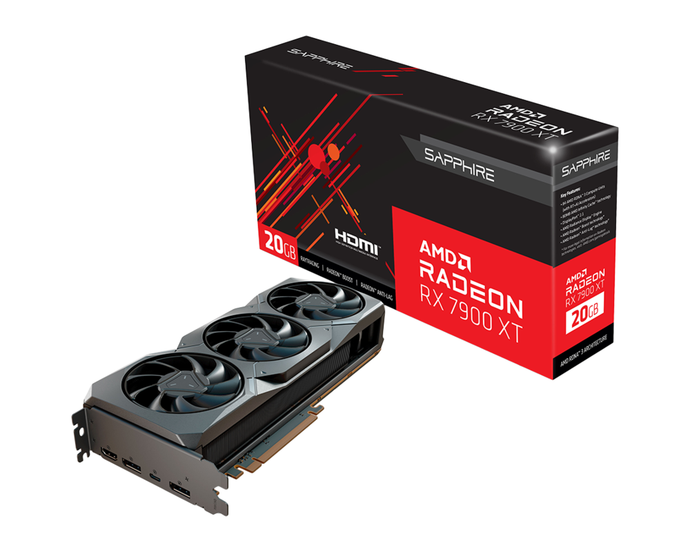 Видеокарта AMD SAPPHIRE RADEON RX 7900 XT GAMING 20GB GDDR6 320bit 6