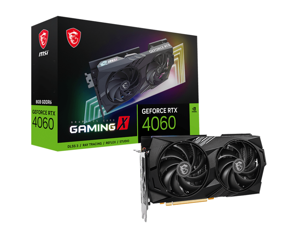 Видеокарта MSI GeForce RTX 4060 GAMING X 8GB GDDR6 6