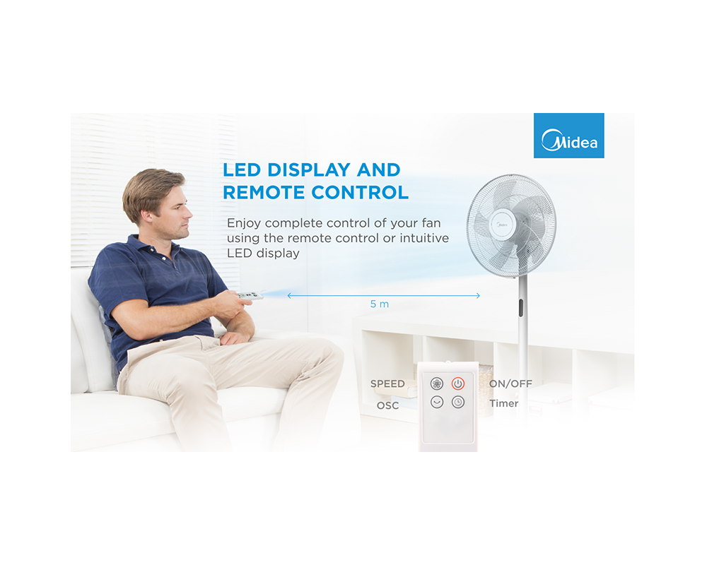 Настолен вентилатор Midea Stand fan 6