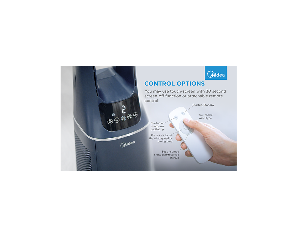 Настолен вентилатор Midea Bladeless Fan & air purifier 13