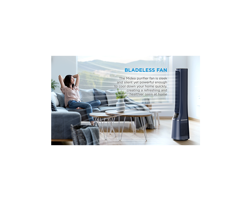 Настолен вентилатор Midea Bladeless Fan & air purifier 6